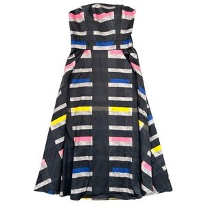 Beckley by Melissa Chic Strapless Multicolor Striped Dress - Size 2